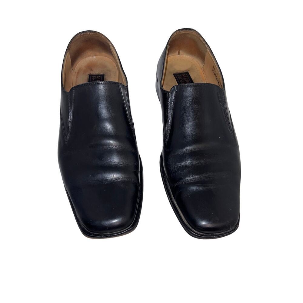 Mercanti Florentini made in Italy‎ Men’s Black leather guessed loafer size 10.5M